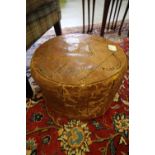 Leather Pouffe
