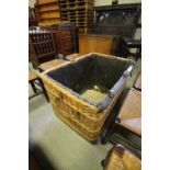 Large Basket on wheels (log basket)