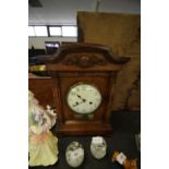 Edwardian Oak Mantel Clock