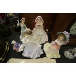 Royal Worcester and Royal Doulton Figurines (5)