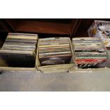 3 boxes of Records inc 70's - 80's etc