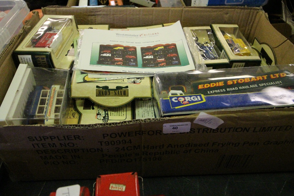 Box of toy cars