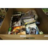 Box of X Box & PS3 Games