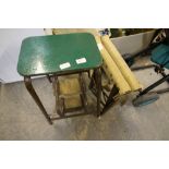 Metal Kick Step & Folding Table