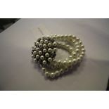 Faux Pearl & Paste Bracelet