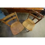 2 School Chairs c1970s