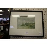 2 Scottish Fishing Harbour Scenes - James Gilmour (fl 11885-1937) framed and mounted