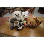 Quantity of WWF Soft Toys, Seal, Lion etc