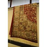 2.00 x 1.40 Red Ground Keshan Rug