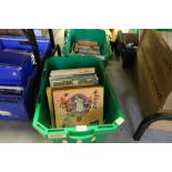 Box of 'Nancy Drew' children's mystery novels and box of misc small children's books