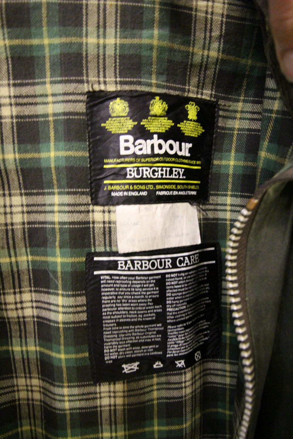 Barbour Wax Jacket Size M-L - Image 2 of 2