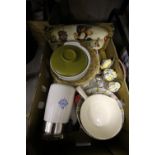 Box of Mid Winter, Vintage Items, etc