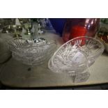4 Moulded Glass Avocado Dishes