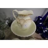 Victorian Pottery Wash Jug & Basin