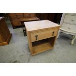 Small Pine Bedside Cupboard