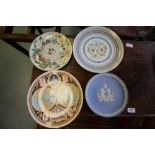 4 Boxed Wedgwood and Royal Tuscan Cabinet Plates
