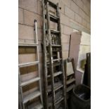 3 Wooden Step Ladders