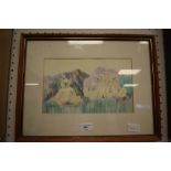 Three Teddies Crayon Signed Astwood