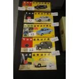 5 Vanguard Diecast Model Cars 1950s/60s