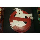 2 Wooden 'Ghostbusters' Signs