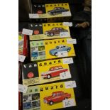 5 Vanguard Diecast Model Cars 1950s/60s