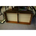 2 Hardwood Display Cases