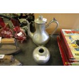 2 Pewter items inc Coffee Pot