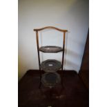 Victorian mahogany cake stand