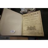 18th Century leather bound Bible, dated 1792