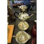 Plated 4 Piece Tea Service