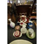 Collection of Limoges, Victorian ware and other decorative pieces