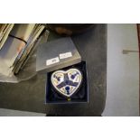 Royal Crown Derby Style Imari Heart Shape Trinket Box (Boxed)