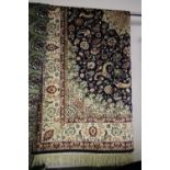 2.00 x 1.40 Blue ground Keshan rug