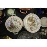 Royal Doulton Hampshire design plates - 17 dinner plates, 4 small plates and tureen