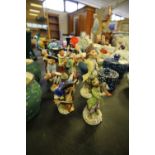 7-piece Capodimonte Monkey Band