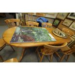 Large pine kitchen table