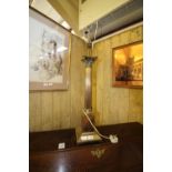 Large brass Corinthian column lamp