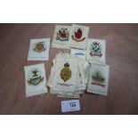 Box of silks - military badges etc