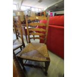 5 ladderback chairs