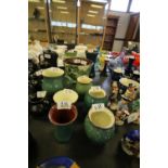 Quantity of Wetheriggs pottery wares - green slip etc