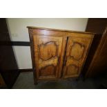 French Livery Cupboard 18th C (old worm damage)