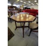 Edwardian rosewood octagonal table of Aesthetic design