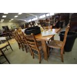 Large Pitch Pine Table