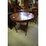 Edwardian mahogany circular occasional table (a.f.)