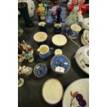 Quantity of Wetheriggs pottery wares - blue slip ware etc