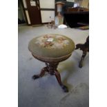 Victorian rosewood piano stool