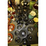 Quantity of Prinknash lustre pottery, jugs/tea wares