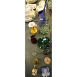 Selection of coloured glass