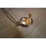 Rennie Mackintosh type pendant watch and chain
