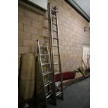 2 aluminium ladders
